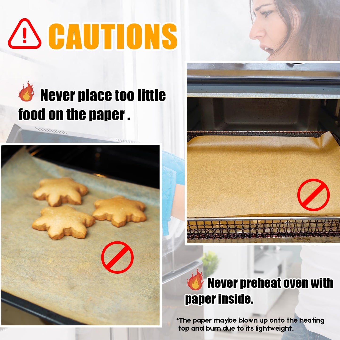 GOAUS Parchment Paper Sheets 12 x 16 Inch, Precut Unbleached Baking Sheets 220 Pcs for Baking, Air Frying, Cooking, Grilling, Steaming, Rectangular Baking Paper Fits Air Fryer, Oven, Microwave