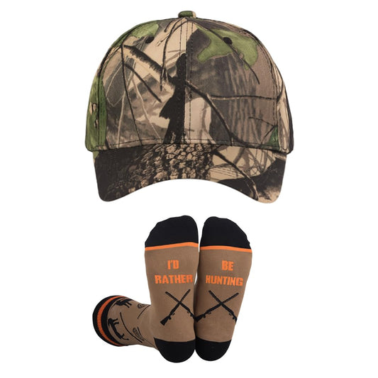 Hunting Gifts for Men, Novelty Hat and Socks, Valentines Day Gifts for Him Boyfriend Dad Boys Husband Grandpa