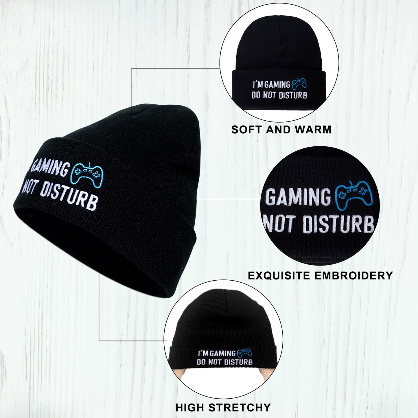 Gamer Gifts,Socks Beanie Hat Baseball Cap, Valentines Day Gifts for Teen Boys Men Teenagers Kids Him