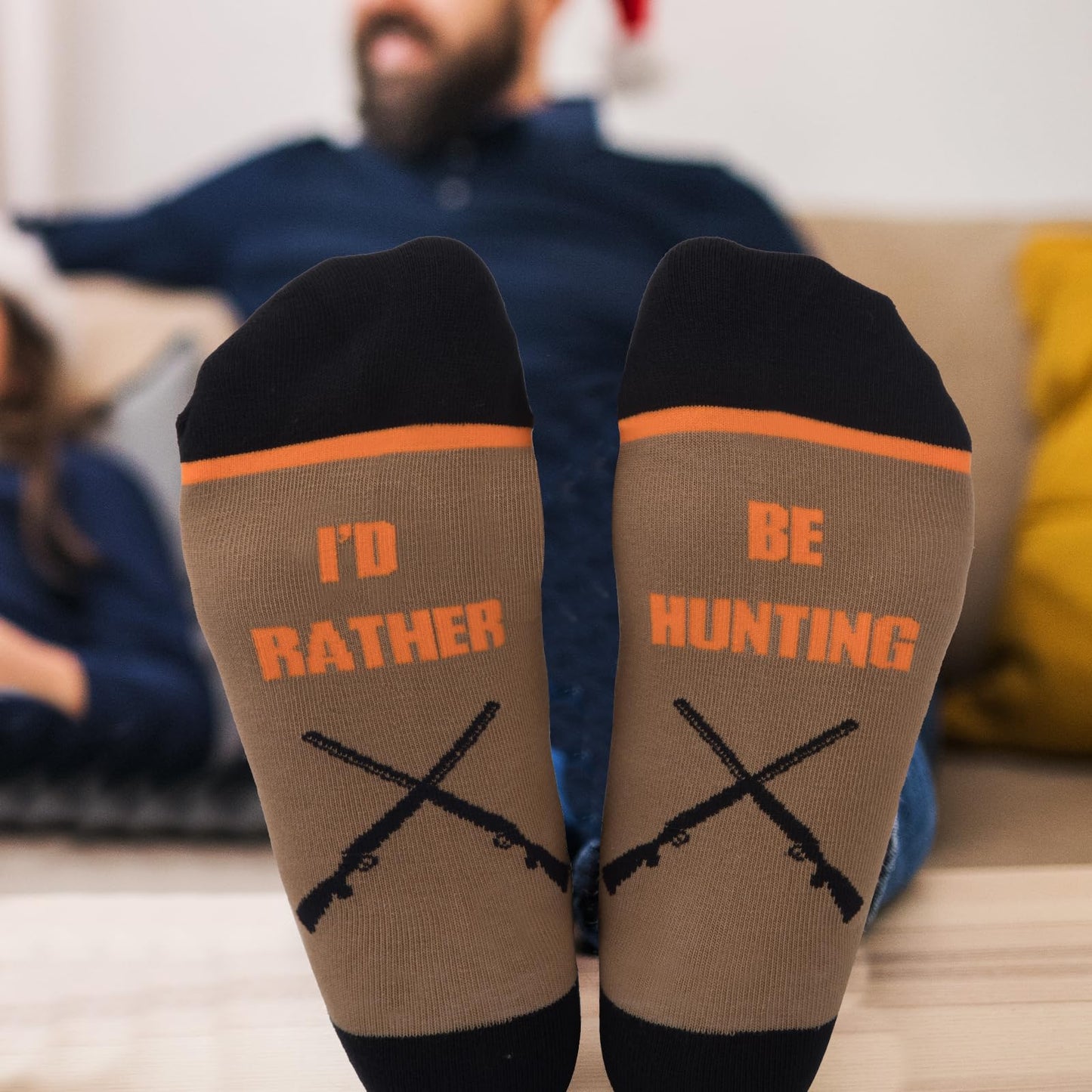 Hunting Gifts for Men, Novelty Hat and Socks, Valentines Day Gifts for Him Boyfriend Dad Boys Husband Grandpa