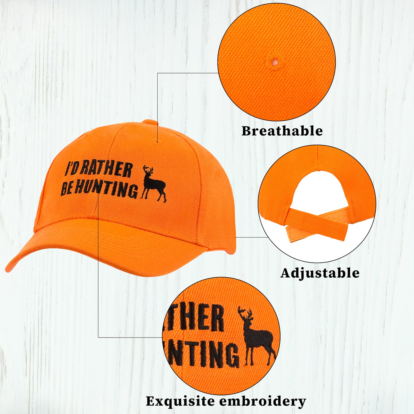 GOAUS Hunting Gifts for Men, Funny Hat and Socks for Him, Father Dad Boys Grandpa Unique Stocking Stuffers Orange…