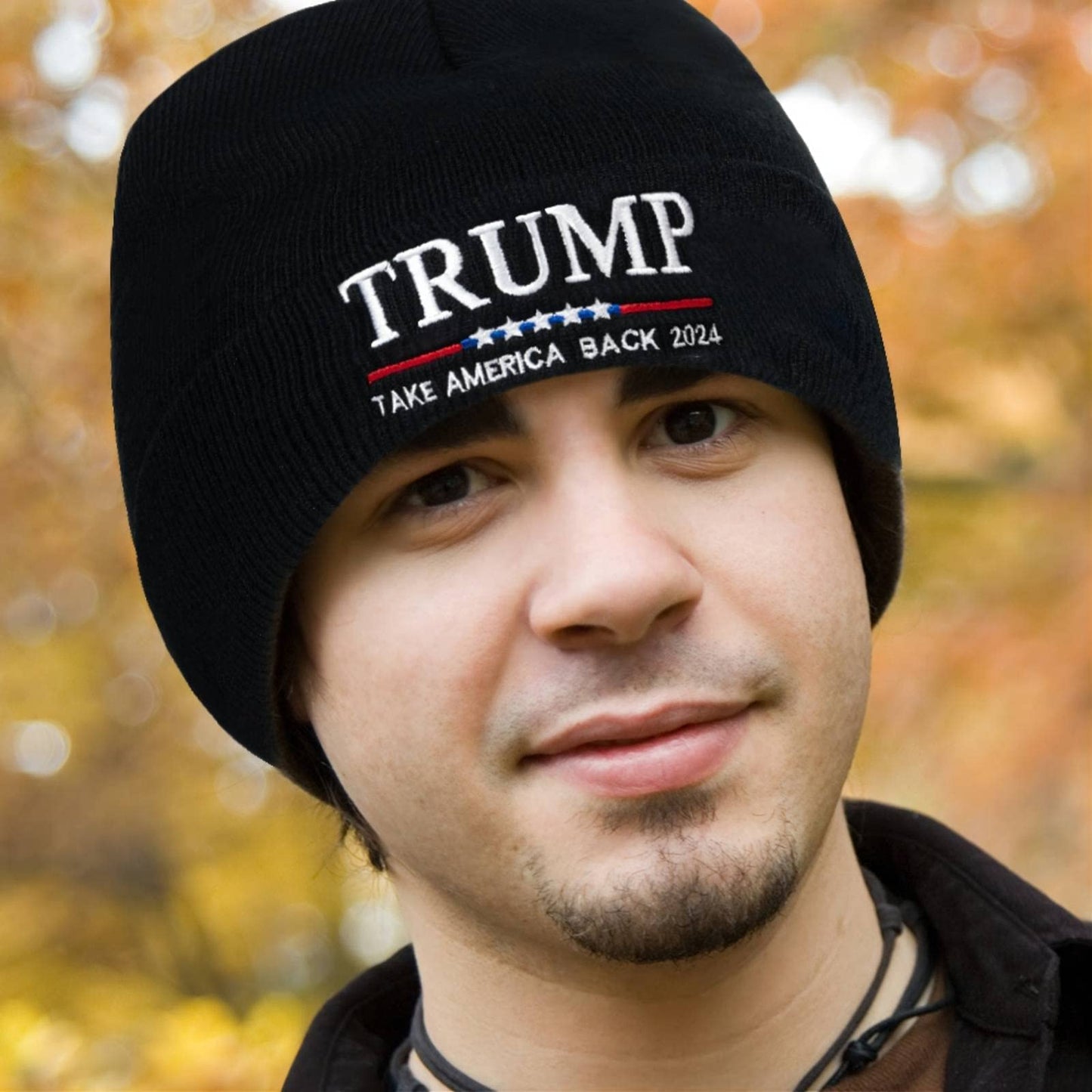 Trump 2024 Flag 3X5 Feet Beanie Hat and Novelty Socks for Men Women,Christimas Gifts Stocking Stuffers for Father Dad Grandpa…