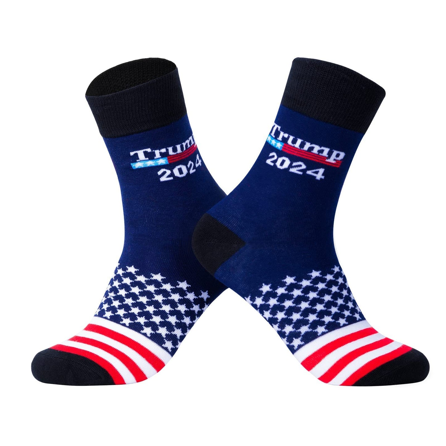 Trump 2024 Flag 3X5 Feet Beanie Hat and Novelty Socks for Men Women,Christimas Gifts Stocking Stuffers for Father Dad Grandpa…