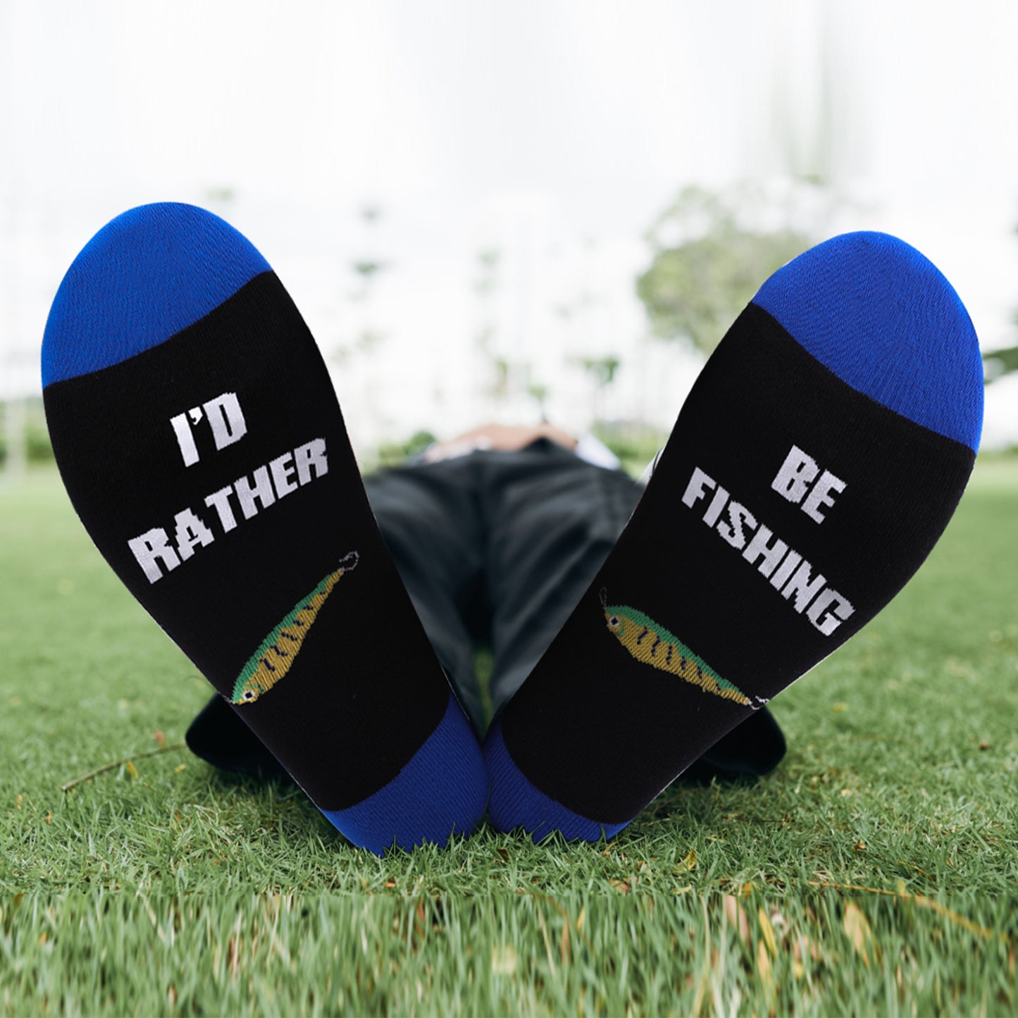 GOAUS Fishing Gifts for Men, Funny Hat and Socks for Him, Father Dad Boys Grandpa Unique Stocking Stuffers…